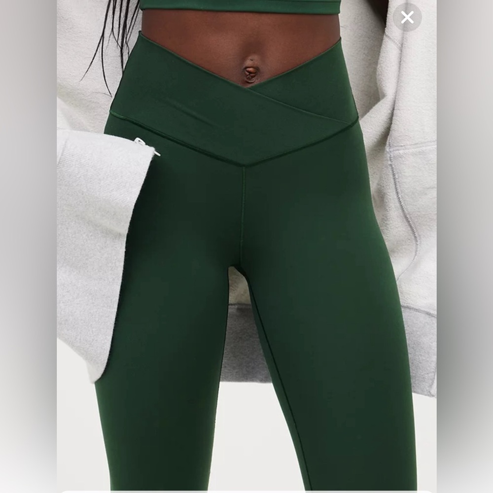 OFFLINE By Aerie Real Me High Waisted Crossover Legging- color sycamore